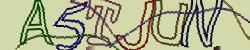 Darstellung des Captcha-Codes.