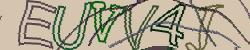 Darstellung des Captcha-Codes.