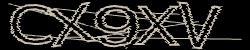 Darstellung des Captcha-Codes.