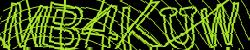 Darstellung des Captcha-Codes.
