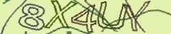 Darstellung des Captcha-Codes.