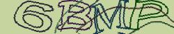 Darstellung des Captcha-Codes.