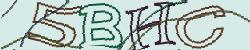 Darstellung des Captcha-Codes.