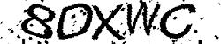 Darstellung des Captcha-Codes.
