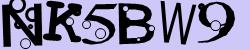 Darstellung des Captcha-Codes.