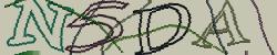 Darstellung des Captcha-Codes.