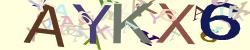 Darstellung des Captcha-Codes.
