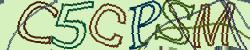 Darstellung des Captcha-Codes.