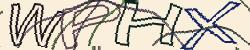 Darstellung des Captcha-Codes.