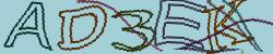 Darstellung des Captcha-Codes.