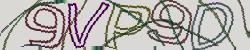 Darstellung des Captcha-Codes.