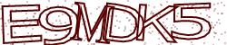 Darstellung des Captcha-Codes.