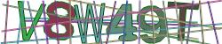 Darstellung des Captcha-Codes.