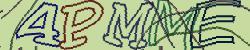 Darstellung des Captcha-Codes.