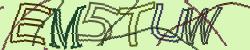 Darstellung des Captcha-Codes.