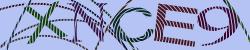 Darstellung des Captcha-Codes.