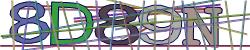Darstellung des Captcha-Codes.