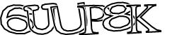 Darstellung des Captcha-Codes.