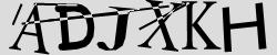 Darstellung des Captcha-Codes.
