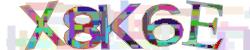 Darstellung des Captcha-Codes.