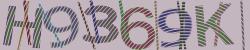 Darstellung des Captcha-Codes.