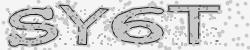 Darstellung des Captcha-Codes.