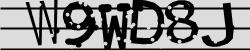 Darstellung des Captcha-Codes.