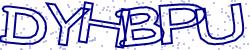 Darstellung des Captcha-Codes.