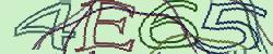 Darstellung des Captcha-Codes.