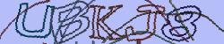 Darstellung des Captcha-Codes.