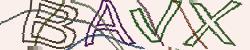 Darstellung des Captcha-Codes.