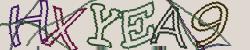 Darstellung des Captcha-Codes.