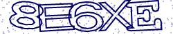 Darstellung des Captcha-Codes.