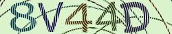 Darstellung des Captcha-Codes.