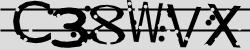 Darstellung des Captcha-Codes.