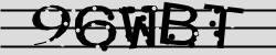 Darstellung des Captcha-Codes.