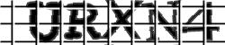 Darstellung des Captcha-Codes.