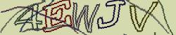 Darstellung des Captcha-Codes.