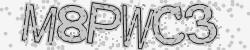 Darstellung des Captcha-Codes.