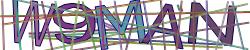 Darstellung des Captcha-Codes.