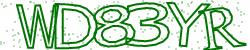 Darstellung des Captcha-Codes.