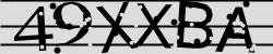Darstellung des Captcha-Codes.