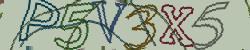 Darstellung des Captcha-Codes.