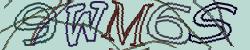 Darstellung des Captcha-Codes.