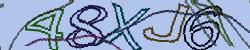 Darstellung des Captcha-Codes.