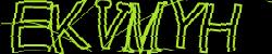 Darstellung des Captcha-Codes.